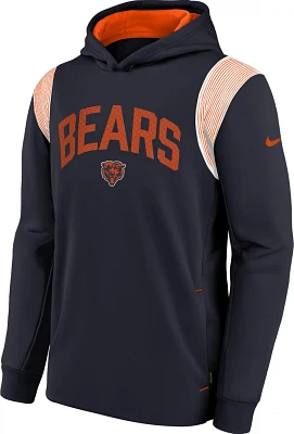 Nike Boys' Chicago Bears Sideline Therma Fit Fleece Pullover Hoodie