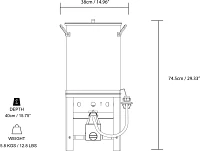 Outdoor Gourmet 30 qt Turkey Fryer Kit                                                                                          