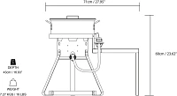 Outdoor Gourmet 10 qt Fish Fryer Set with Side Table                                                                            