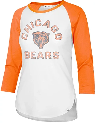 '47 Women's Chicago Bears Overturn Franklin Raglan T-shirt