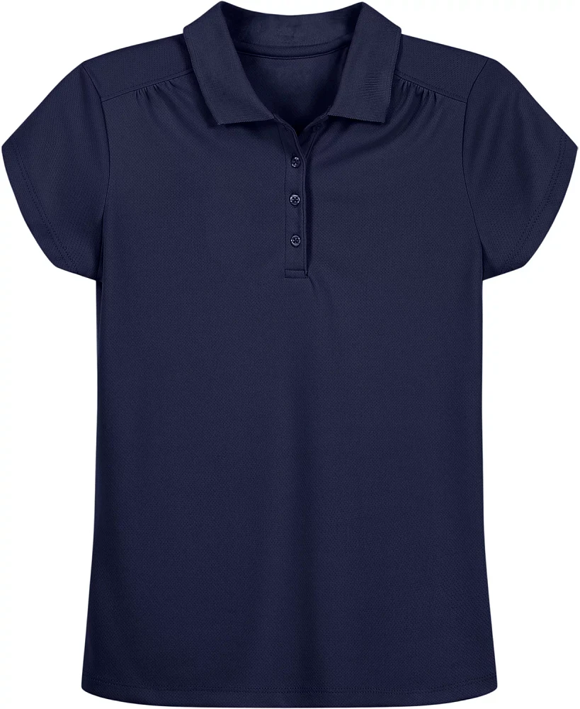 Nautica Girls' 7-16 Plus Performance Short Sleeve  Polo