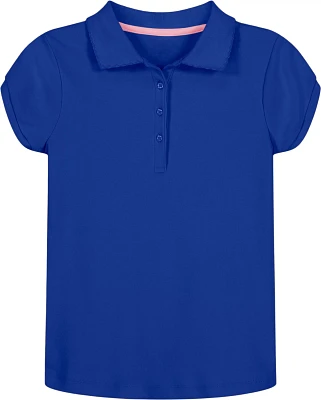 Nautica Girls' Plus Interlock Polo Shirt