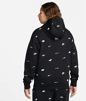 Nike Men's Club Fleece+ Allover Print Pullover Hoodie