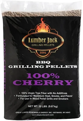 Lumber Jack BBQ 100% Cherry Pellets 20lb                                                                                        