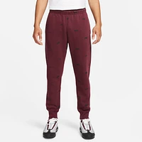 Nike Men's Club Fleece+ Brushed-Back Allover Print Joggers