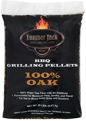 Lumber Jack BBQ 100% Oak Pellets 20lb                                                                                           