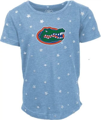 Wes and Willy Girls' University of Florida Mascot Shimmer Star Graphic T-shirt