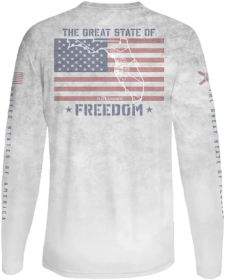 FLOGROWN Men's Great State of Freedom Performance Long Sleeve T-shirt