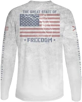 FLOGROWN Men's Great State of Freedom Performance Long Sleeve T-shirt