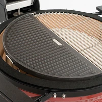 Kamado Joe Big Joe Half Moon Cast Iron Reversible Grill Griddle                                                                 