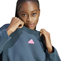 adidas Women's Essentials 3-Stripes Fleece Crew Neck Sweatshirt