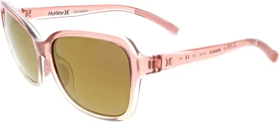 Hurley Women's Monaco Rubberized Polarized Floating Frame Sunglasses