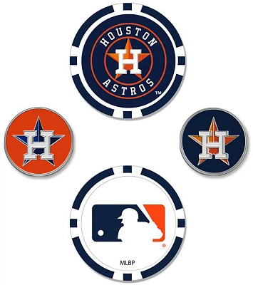 WinCraft Houston Astros Ball Marker Set 4-Pack                                                                                  