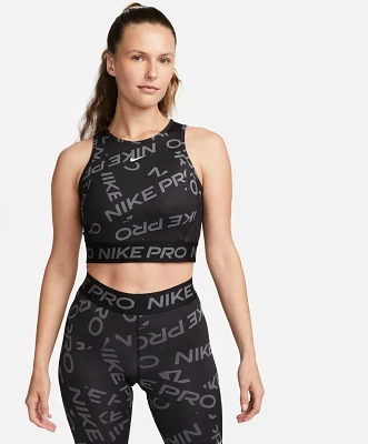 Nike Women's Pro Dri-FIT Crop Printed Tank Top