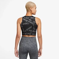 Nike Women's Pro Dri-FIT Crop Printed Tank Top