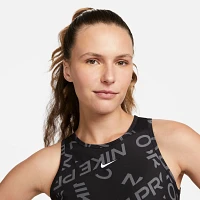 Nike Women's Pro Dri-FIT Crop Printed Tank Top