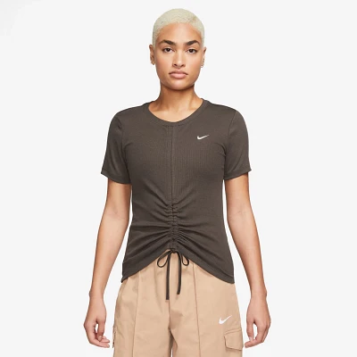 Nike Women's Sportswear Essentials Ribbed Mod Cropped Top