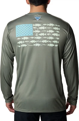 Columbia Sportswear Men's Terminal Tackle PFG Fish Flag Long Sleeve T-shirt                                                     