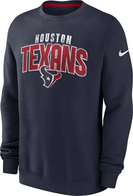 Nike Men's Houston Texans Rewind Club Long Sleeve Graphic T-shirt