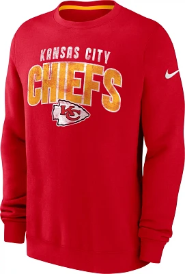 Nike Men's Kansas City Chiefs Rewind Club Long Sleeve Graphic T-shirt                                                           