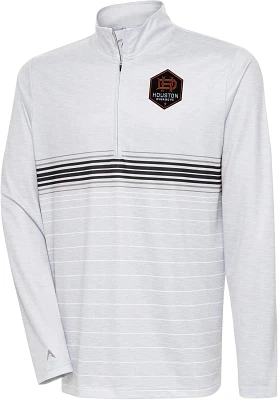 Antigua Men's Houston Dynamo Bullseye 1/4 Zip Pullover Top