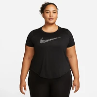 Nike Women's Dri-FIT Swoosh Plus Sized Short Sleeve Running Top