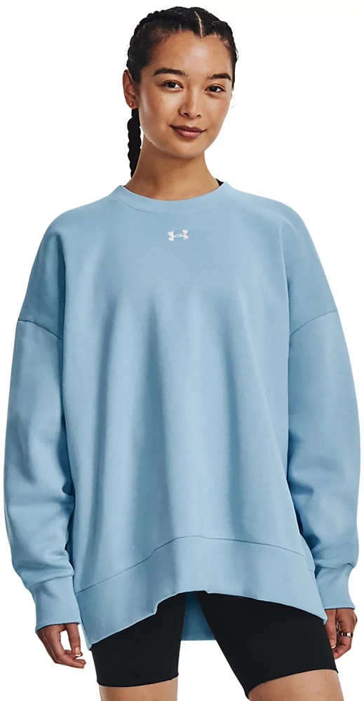 Under Armour Women's Rival Fleece Oversize Crew Sweatshirt