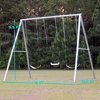 Sportspower Patriot Metal Swing Set                                                                                             