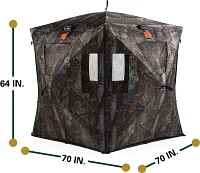 Rukket Sports Hoof Outdoors Deluxe Pop-Up Hub-Style Hunting Blind                                                               