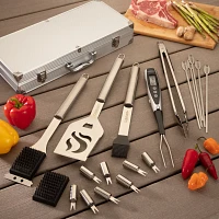 Cuisinart 20-Piece Deluxe Stainless Steel Grill Tool Set                                                                        