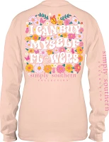 Simply Southern Women's Flowers Long Sleeve T-shirt