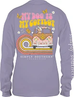 Simply Southern Girls' Copilot Dog Long Sleeve T-shirt