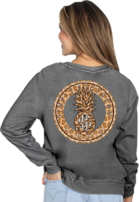 Simply Southern Women's Pineapple Fleece Crew Sweatshirt