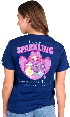 Simply Southern Women's Sparkle Short Sleeve T-shirt