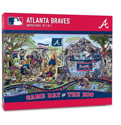 YouTheFan Atlanta Braves Game Day At The Zoo 500-Piece Puzzle                                                                   