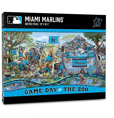 YouTheFan Miami Marlins Game Day At The Zoo 500-Piece Puzzle                                                                    