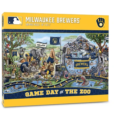 YouTheFan Milwaukee Brewers Game Day At The Zoo 500-Piece Puzzle                                                                
