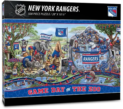 YouTheFan New York Rangers Game Day At The Zoo 500-Piece Puzzle                                                                 