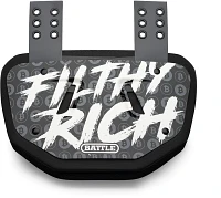 Battle Adults' Filthy Rich Football Back Plate                                                                                  