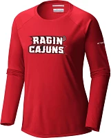 Columbia Sportswear Women's University of Louisiana Lafeyette Tidal II Long Sleeve Graphic T-shirt