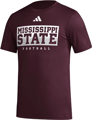 adidas Men's Mississippi State University Locker Practice Football Pregame T-shirt