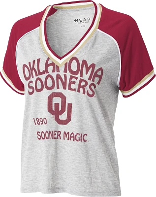 WEAR Women's University of Oklahoma Raglan Short Sleeve T-shirt