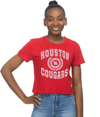 ZooZatz Women's University of Houston Crop Graphic T-shirt