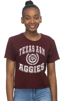 ZooZatz Women's Texas A&M University Crop T-shirt