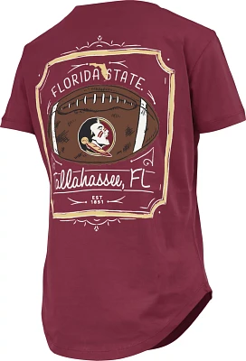 Three Square Women's Florida State University Irvine Framed Football Graphic T-shirt                                            