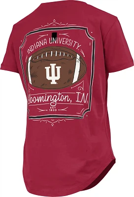 Three Square Women's Indiana University Irvine Framed Football Graphic T-shirt