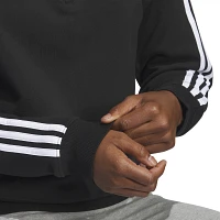 adidas Women's Essentials 3Stripe 1/4 Zip Sweatshirt