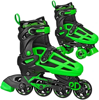 Roller Derby Falcon 2-in-1 Adjustable Quad and Inline Skates Combo