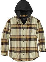 Carhartt Men's Rugged Flex Flannel Fleece Lined Hooded Shirt Jacket