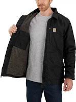 Carhartt Men's Loose Fit Washed Duck Sherpa-Lined Coat